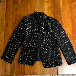 Navy & White Tweed J.Crew 365 Blazer - Size 6 EUC